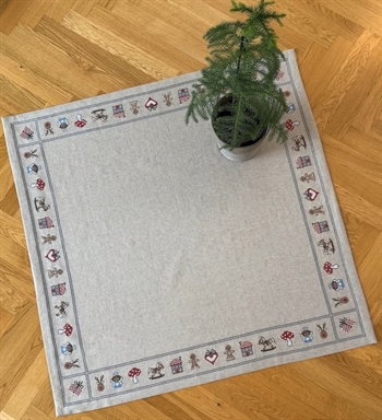 LILLE JULETRÆSTÆPPE - GINGERBREAD fra PompStitch